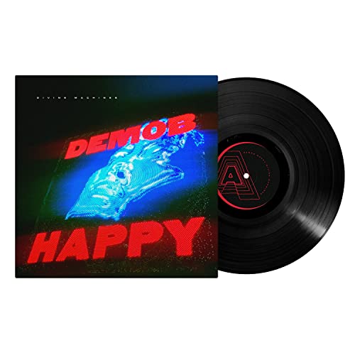 Demob Happy "Divine Machines" vinyl record with robotic hand album art.