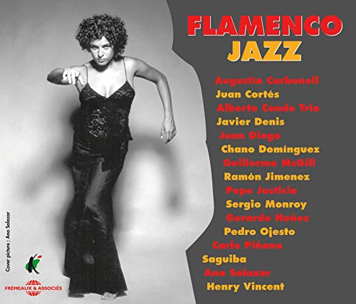 CD cover for "Flamenco Jazz" featuring a flamenco dancer in black.