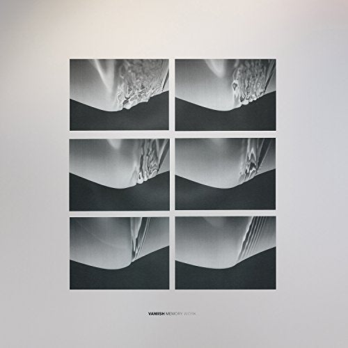 Vinyl record album cover featuring six black and white abstract images in a grid.