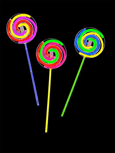Smiffys 53330 Snap to Glow Swirl Stick/Spinning Top Kit, 25cm, Unisex Children, Multi-Colour, One Size
