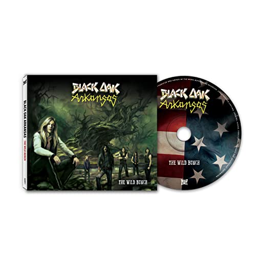 Black Oak Arkansas "The Wild Bunch" CD case and disc with band imagery.