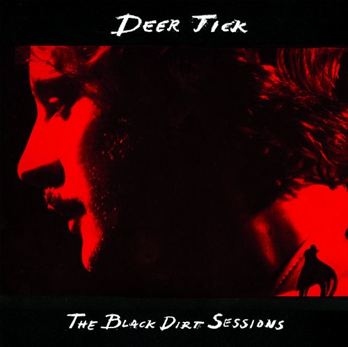 Deer Tick album cover: red-toned portrait with a silhouetted dog.