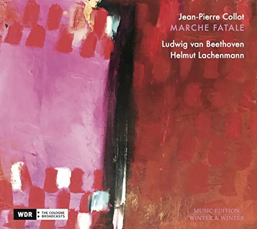 CD cover: abstract red and purple painting, text naming composers Collot, Beethoven.