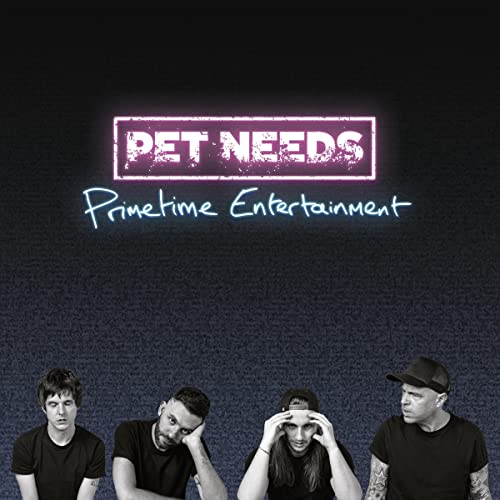 CD cover for Pet Needs’ “Primetime Entertainment” featuring four people.