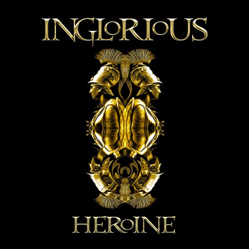 Black album cover with gold lettering and mirrored helmeted figures.