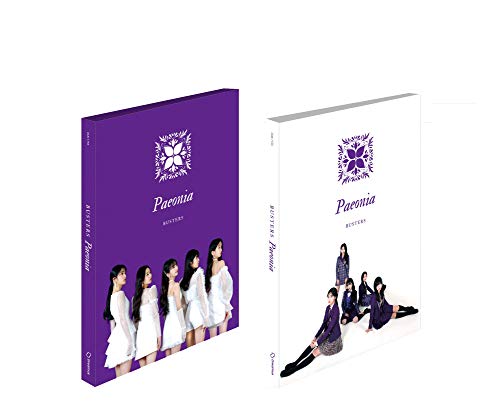 Purple and white CD case for Busters' "Paeonia" featuring group photos.