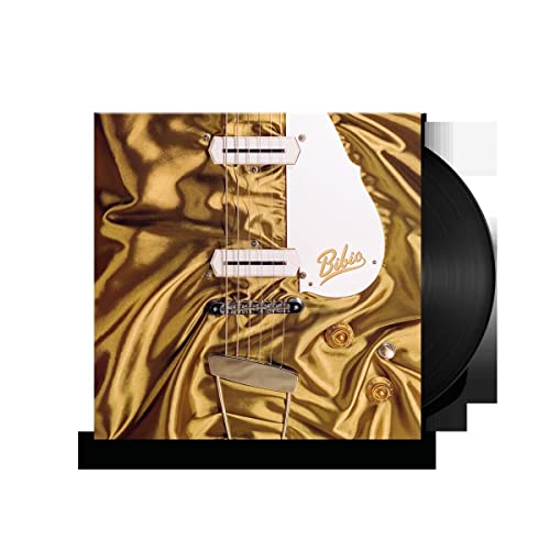 Bibio Bib10 vinyl record cover with a gold electric guitar image.