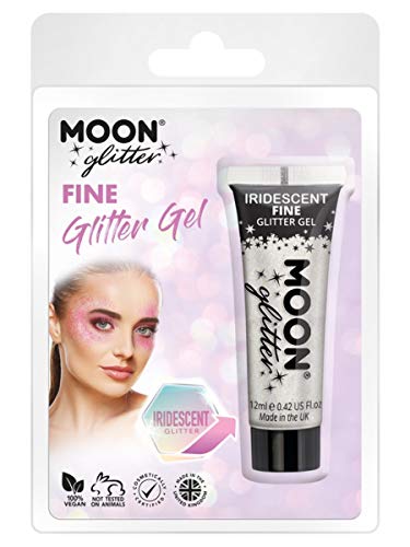 Moon Glitter Iridescent Glitter Gel White