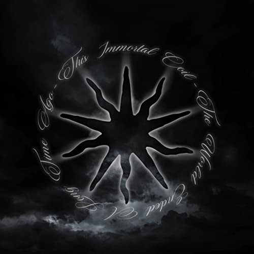 CD cover: dark, swirling clouds with spiky sunburst and text.
