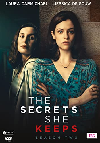 DVD cover for “The Secrets She Keeps” featuring two women in shadow.