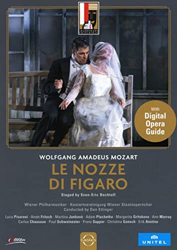 DVD cover for Mozart’s “Le Nozze Di Figaro” opera, featuring performers.