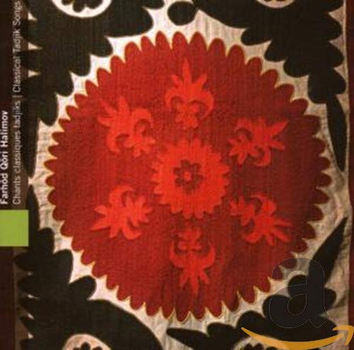 CD cover featuring a red floral design on a black and white patterned background.