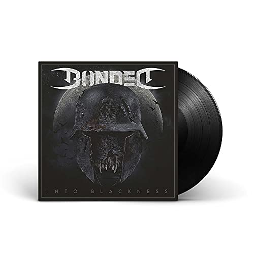 Vinyl record with album cover featuring a skull and the band name "Bonded.