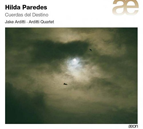 Album cover with cloudy sky and birds, white border, and text "Hilda Paredes".