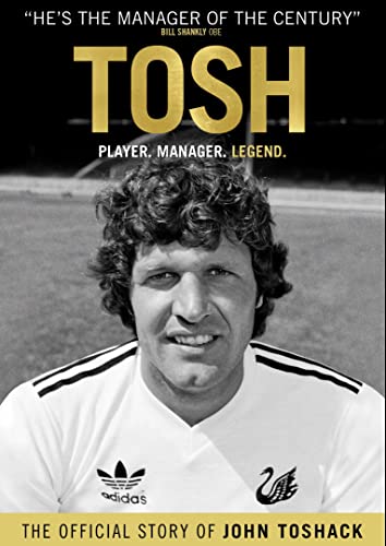 DVD cover for “Tosh”, featuring portrait of John Toshack in a football kit.