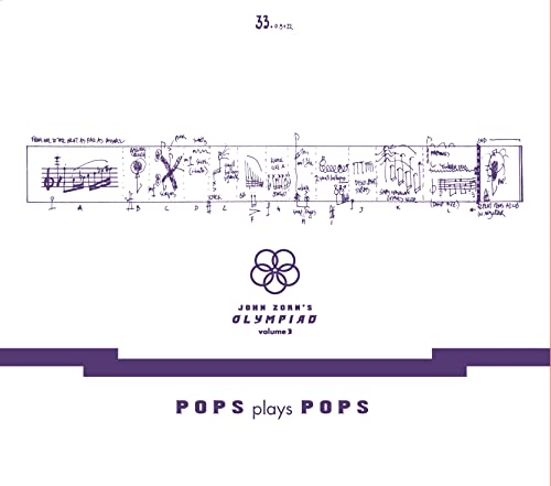 CD cover with abstract musical notation and text: "John Zorn's Olympiad Vol. 3".