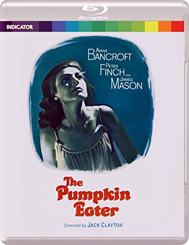 Blu-ray cover for "The Pumpkin Eater" featuring Anne Bancroft in a portrait.