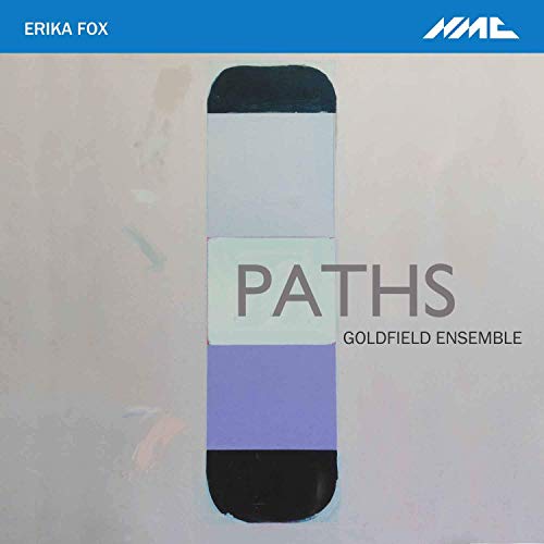 CD cover for "Paths" by Goldfield Ensemble and Erika Fox, abstract art.