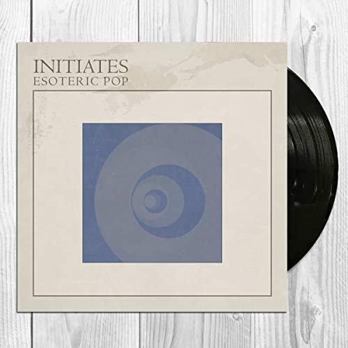 Vinyl record cover with a spiral design and album title "Initiates.