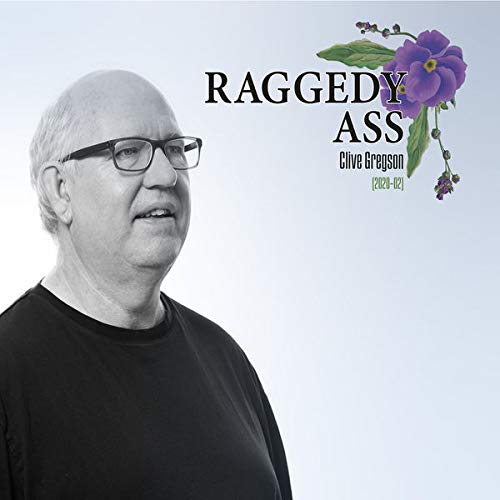 Album cover featuring a man in a black shirt with a purple flower graphic.
