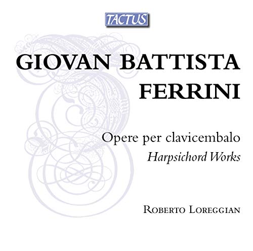 CD cover for Ferrini’s harpsichord works performed by Roberto Loreggian.