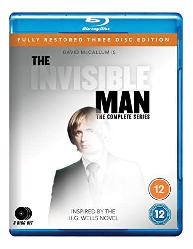 Blu-ray cover for "The Invisible Man" featuring a man’s partial image.
