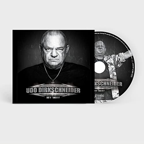 CD case featuring portrait of Udo Dirkschneider and a silver disc.