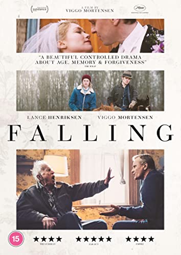DVD cover for "Falling" featuring family portraits and actors Viggo Mortensen and Lance Henriksen.
