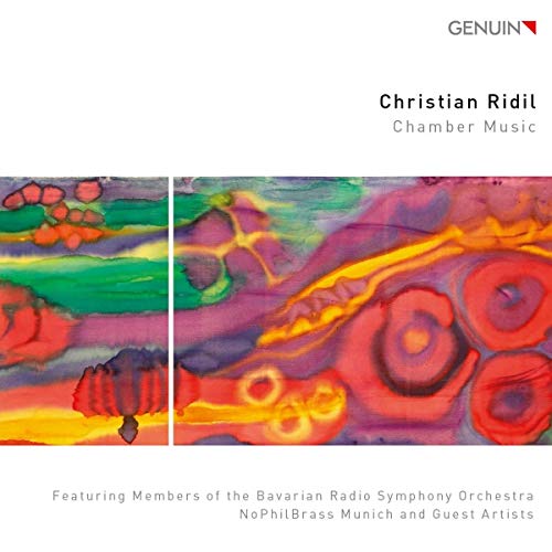 CD cover for Christian Ridil's "Chamber Music" with abstract art.