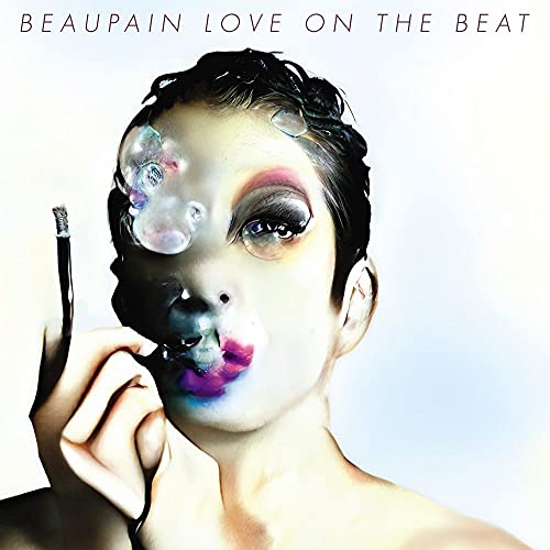 Album cover for Alex Beaupain’s “Love On The Beat” featuring a stylized portrait.