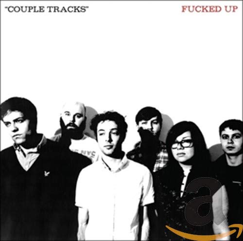 Black and white photo of six people, album cover for Fucked Up.