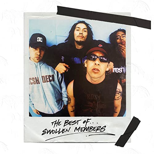 CD cover for Swollen Members’ “The Best Of…” featuring four men.