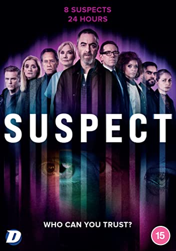 DVD cover for "Suspect" featuring a group of diverse people.