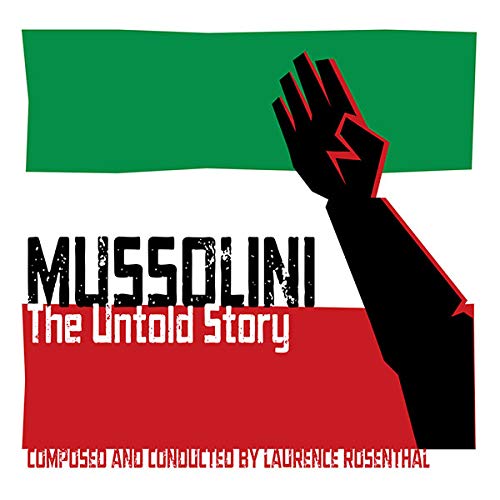 CD case featuring a portrait likely of Mussolini, with title and composer details.