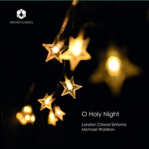 CD cover for "O Holy Night" featuring illuminated star decorations.
