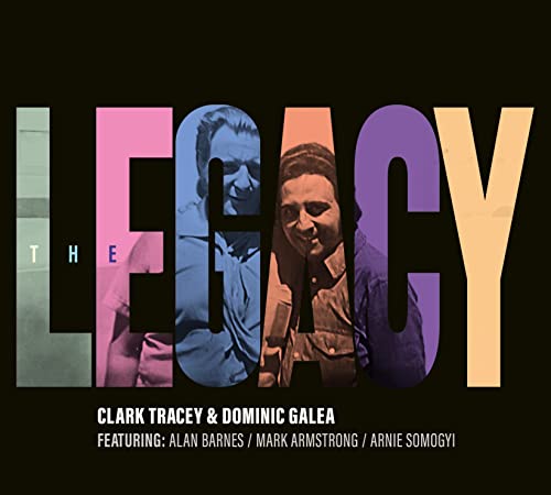 CD cover for "The Legacy" by Clark Tracey & Dominic Galea, featuring portraits.