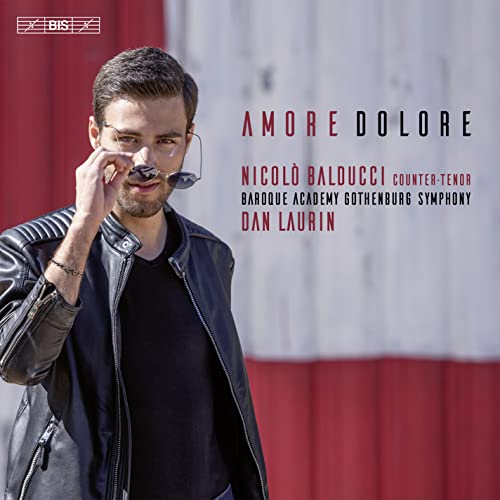 CD cover featuring Nicolò Balducci, a counter-tenor in a leather jacket.