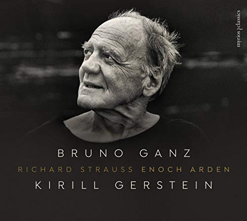 Black and white portrait of Bruno Ganz, CD cover for Strauss’ Enoch Arden.