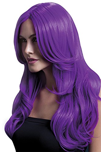 Fever Women's Khloe Wig, One Size, Neon Purple