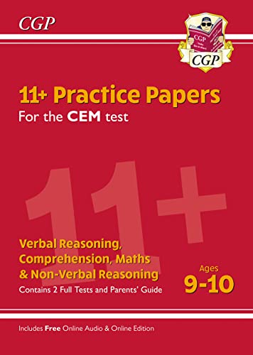 11+ CEM Practice Papers - Ages 9-10 (with Parents' Guide & Online Edition): perfect preparation for the eleven plus (CGP 11+ CEM)