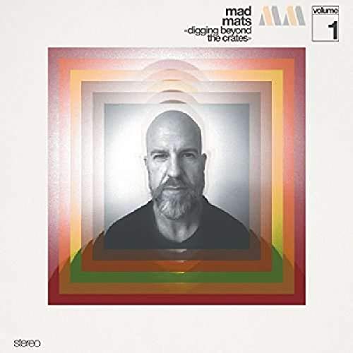 Vinyl album cover featuring a man with a beard surrounded by layered squares.