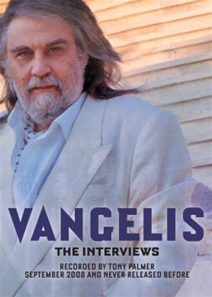 DVD cover featuring Vangelis, a man with long grey hair and white jacket.