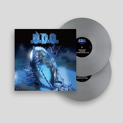 U.d.o. "Touchdown" vinyl record with football image and grey discs.
