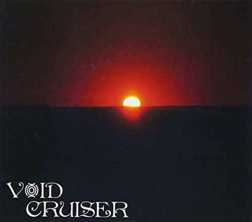 "Album cover with dark landscape, red sunset, and 'Void Cruiser' text in white ornate font."
