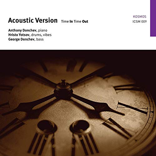 CD cover: close-up of a clock face with text overlay.