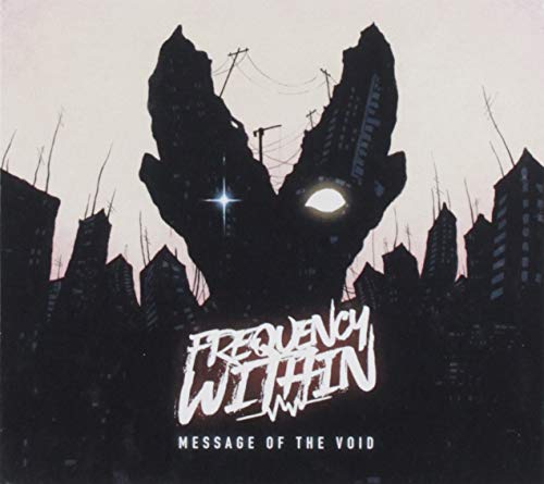 CD cover: dark cityscape with a glowing eye and band logo.