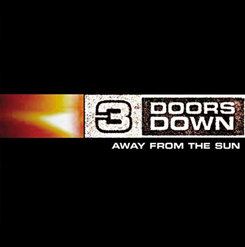 3 Doors Down - Away From The Sun" album cover with a large number 3.