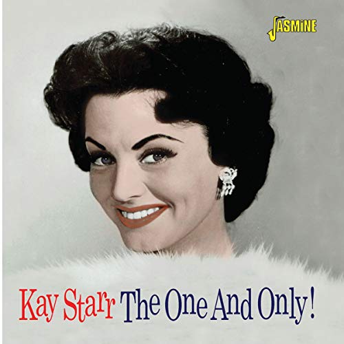 Album cover featuring a vintage black and white portrait of Kay Starr with text.