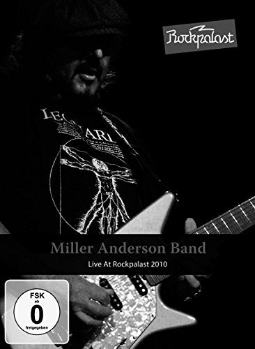 Black and white DVD cover featuring a man playing an electric guitar.
