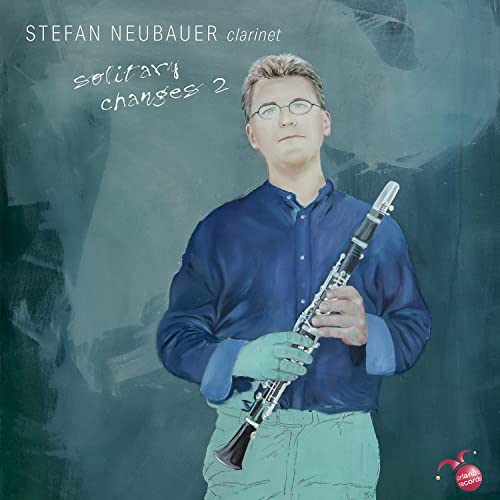 CD cover featuring Stefan Neubauer with a clarinet, soft blue background.